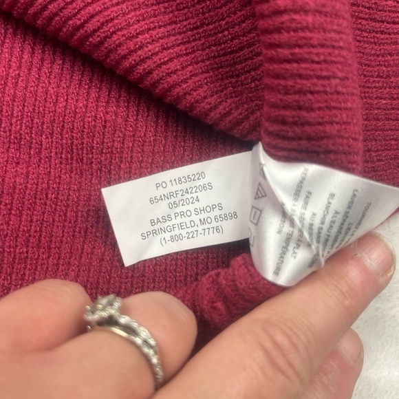 Natural Reflections Sweater Size M Bright Rose Ribbed Tunic Cozy Casual - Picture 7 of 11